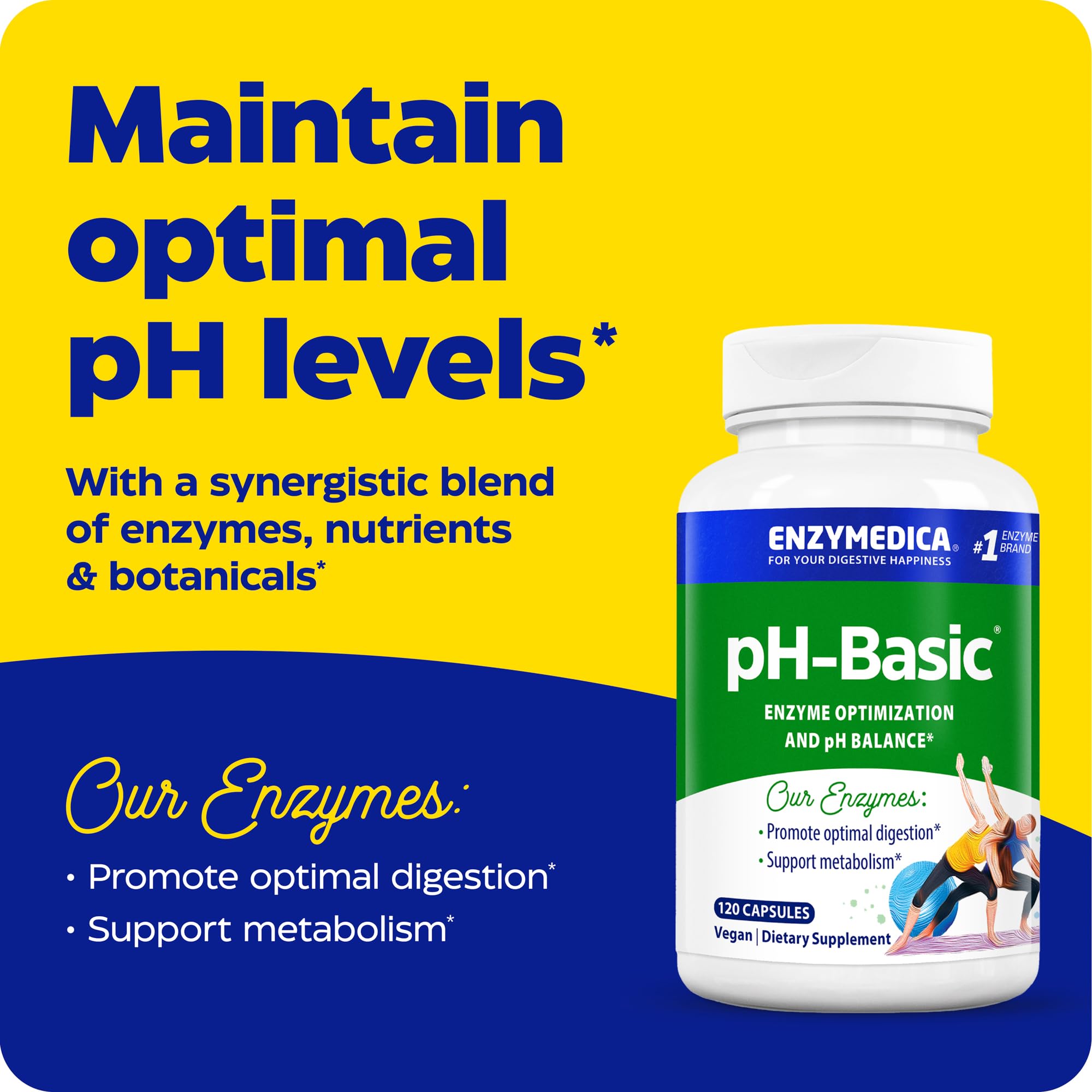 Enzymedica pH‑Basic cápsulas detalle abierto para ver forma y recubrimiento