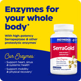 Enzymedica SerraGold tomado por la mañana como parte de rutina diaria