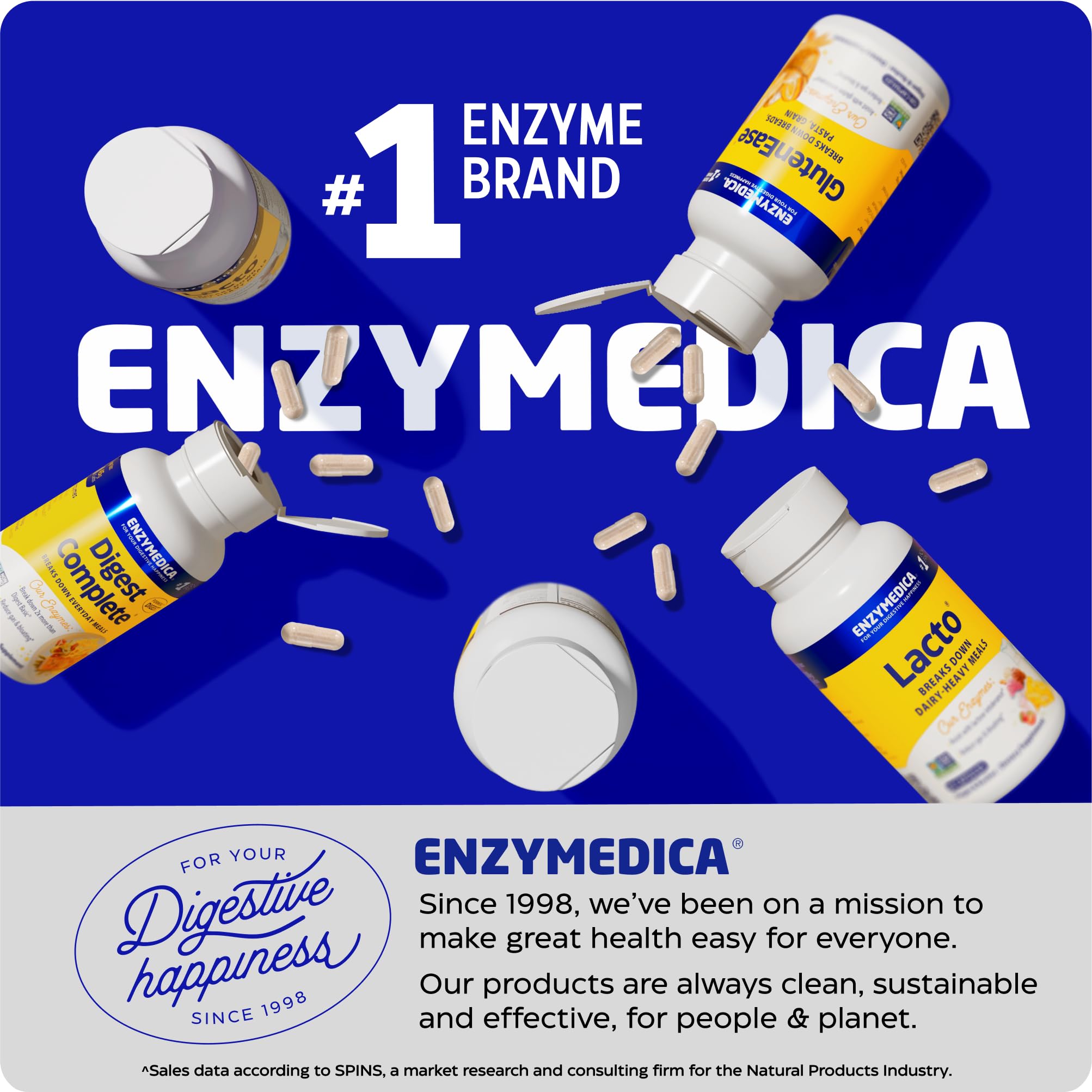 Enzymedica VeggieGest en escena de vida activa destacando confort digestivo