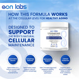 eon labs cápsulas sobre fondo blanco destacando forma vegana y facilidad