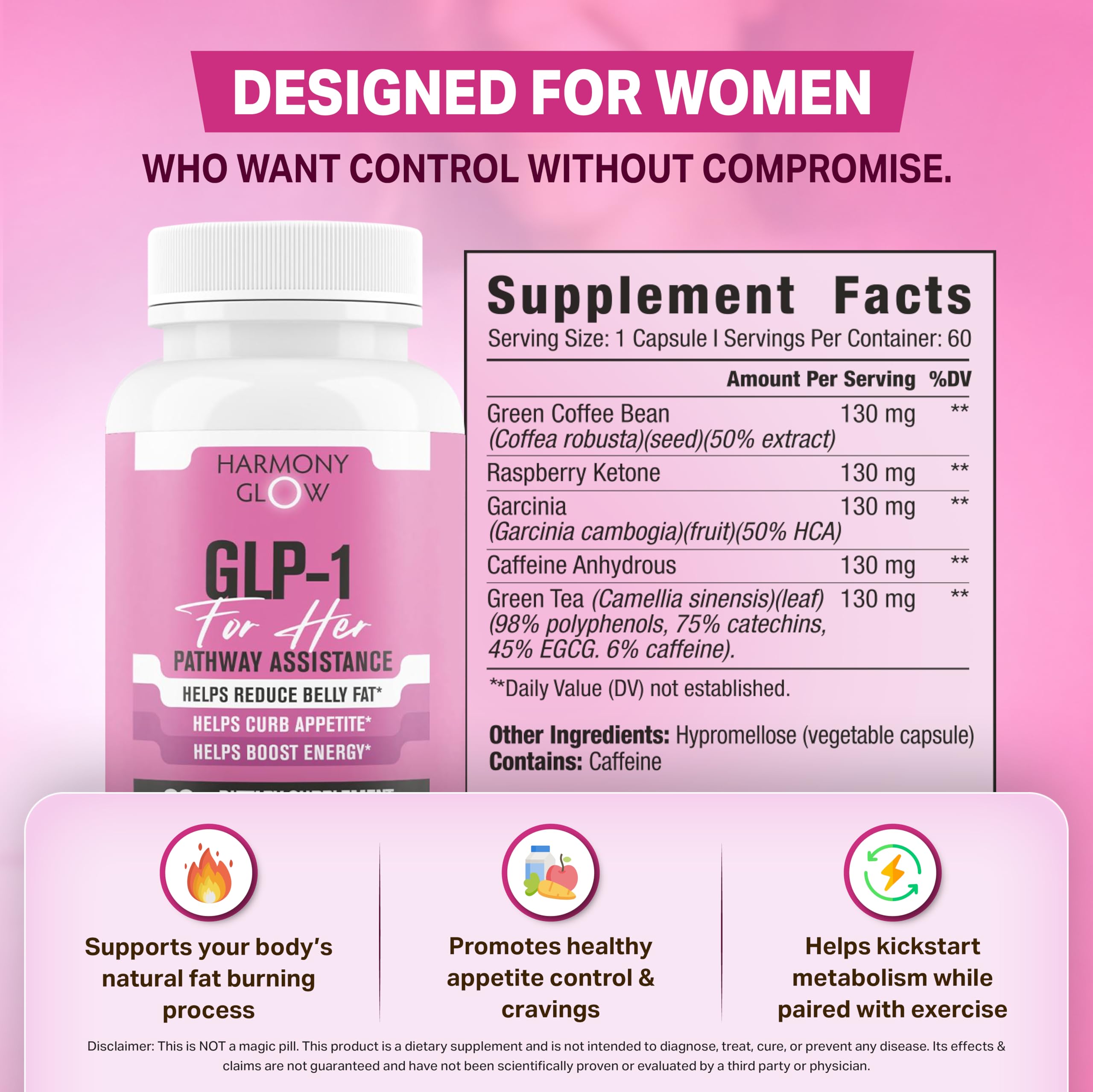 EPN Supplements Harmony Glow cápsulas detalle de textura y calidad visible
