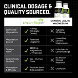 Epoch Nutrition Sciences líquido mostrando textura clara y mezcla fácil