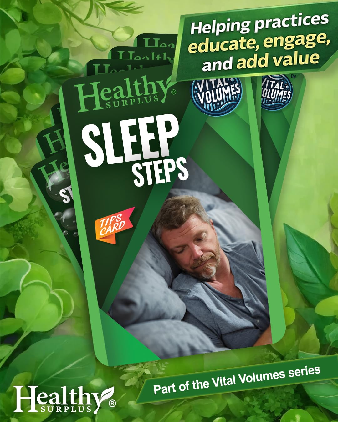 Healthy Surplus Equate Sleep‑Aid caplet en mano para comparar tamaño y dosificación