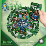 Healthy Surplus tarjeta Vital Volumes con consejos prácticos para mejorar sueño