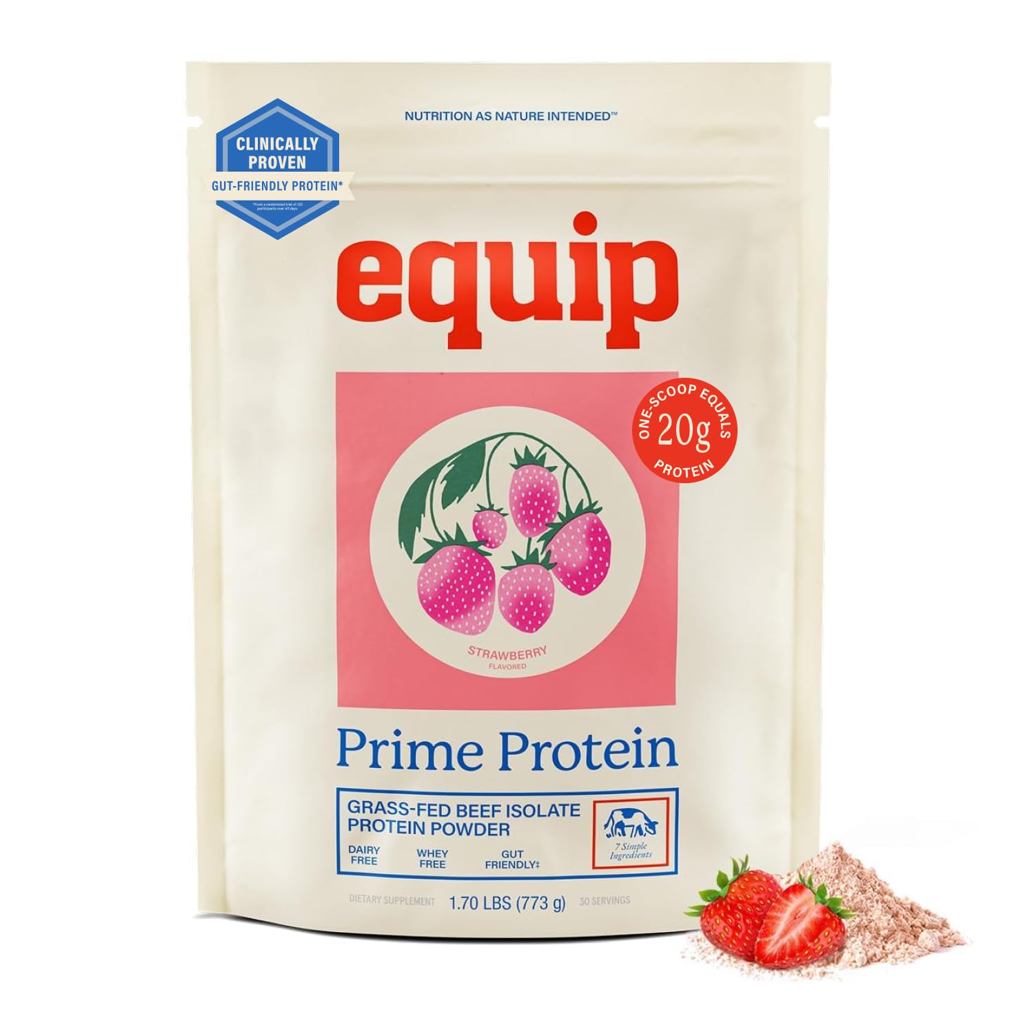 Equip Prime presentación frontal con etiqueta visible y beneficio limpio