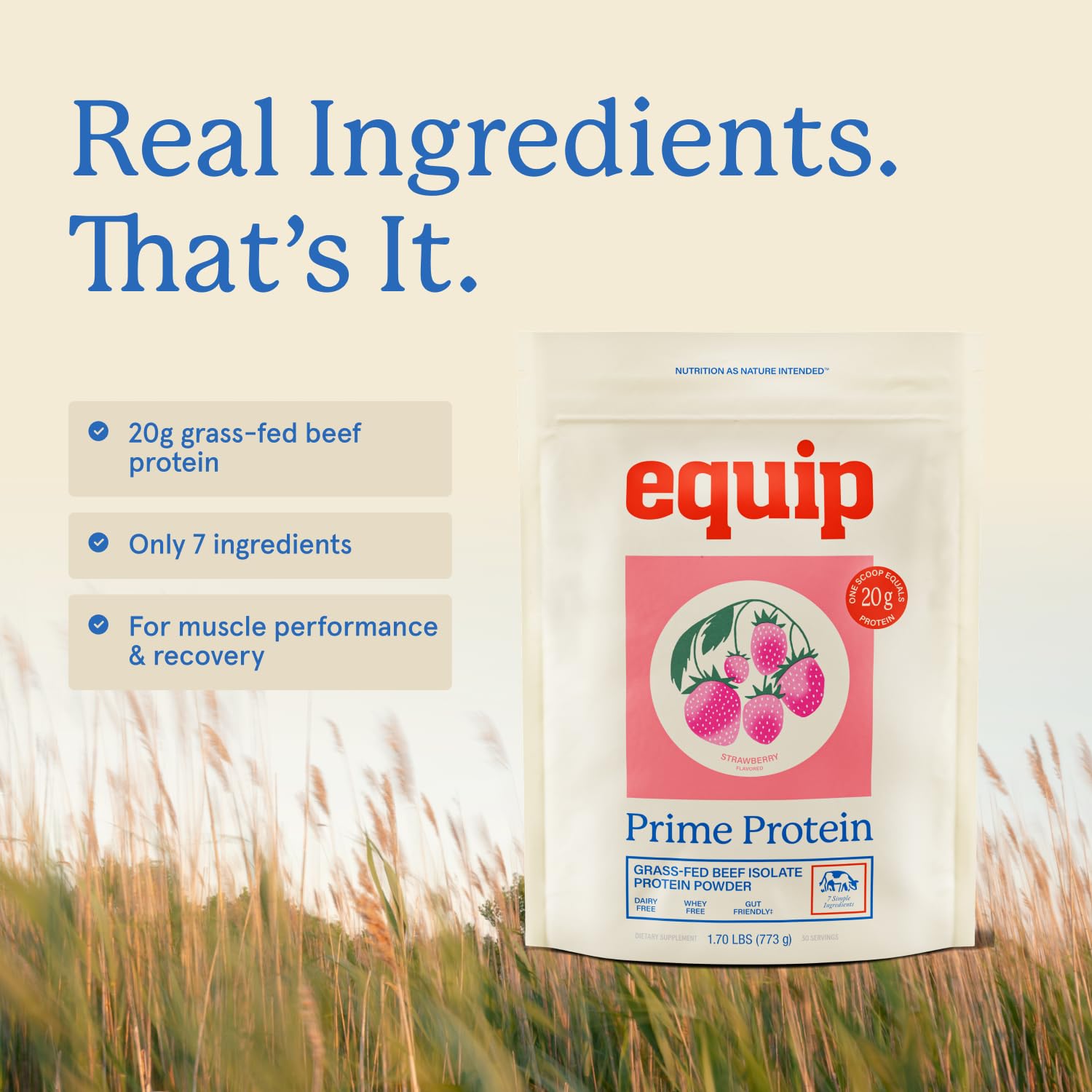 Equip Prime envase con distintivo 30 porciones para control de raciones