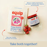 Equip Prime añadido a postre proteico mostrando versatilidad culinaria