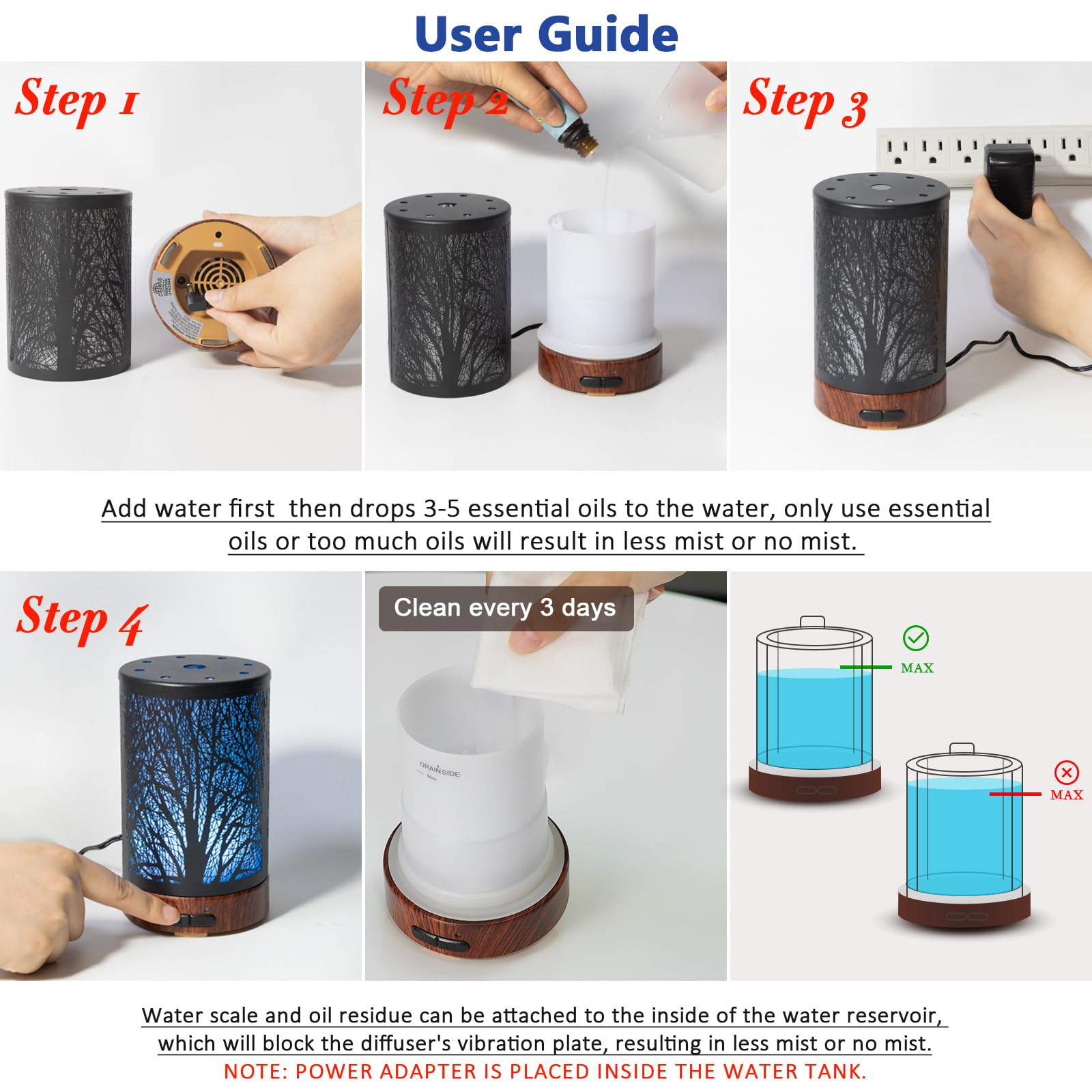 EQUSUPRO difusor junto a mano para comparar tamaño y portabilidad