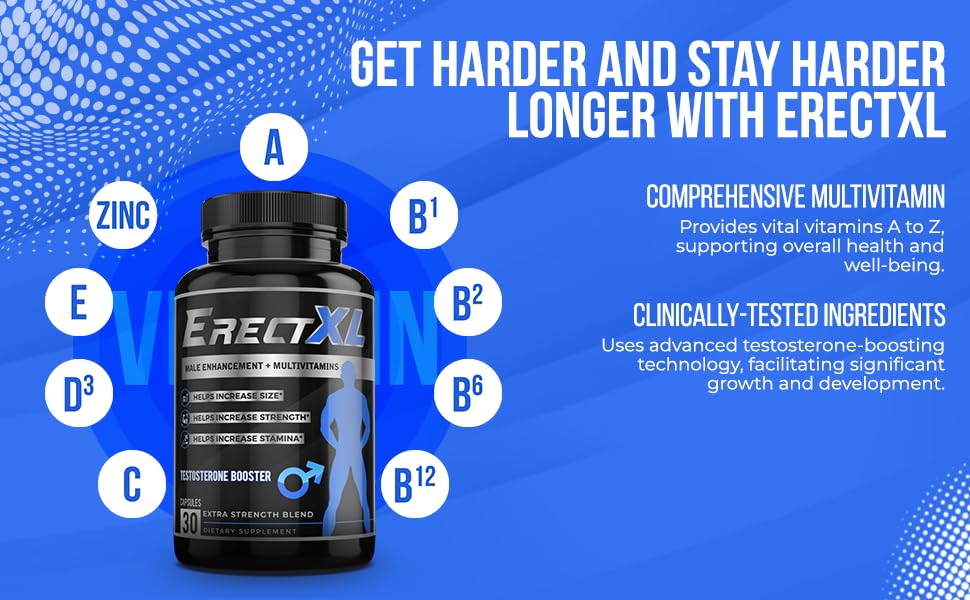 Etiqueta ErectXL con lista de ingredientes naturales para confianza