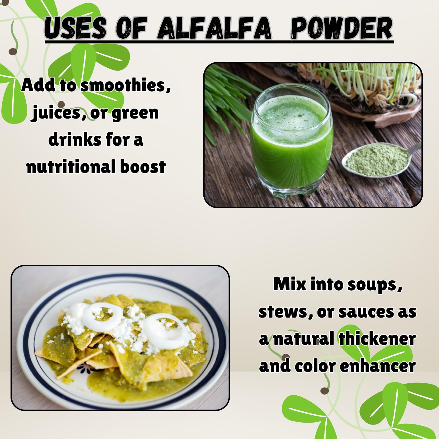 Essencea aderezo verde preparado con alfalfa aportando color natural y sabor sutil