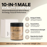 Essencraft Atlas X ingredientes naturales ordenados que destacan potencia y pureza