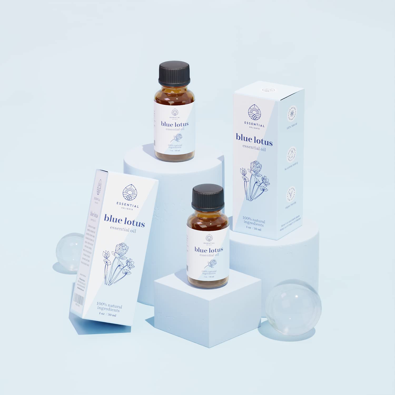 Essential Delights aceite de loto azul difundiendo aroma en un difusor doméstico
