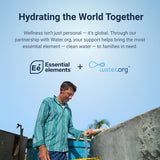 Essential Elements T-Hero frasco a escala con mano, ayuda a entender porciones