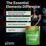 Essential Elements stick pack abierto sobre mano, formato individual y fácil de usar