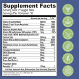 Essential Source Bonita V lista de ingredientes destacando biotina y Revytalyz