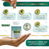 Ingredientes orgánicos Essiac Gold, textura natural y calidad