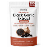 estella frasco frontal mostrando 300 softgels y ventaja de suministro prolongado