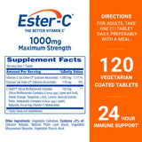 Ester-C close-up de tableta recubierta mostrando acabado liso y fácil de tragar