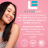 ESTHELIV íconos de certificaciones que muestran control de calidad