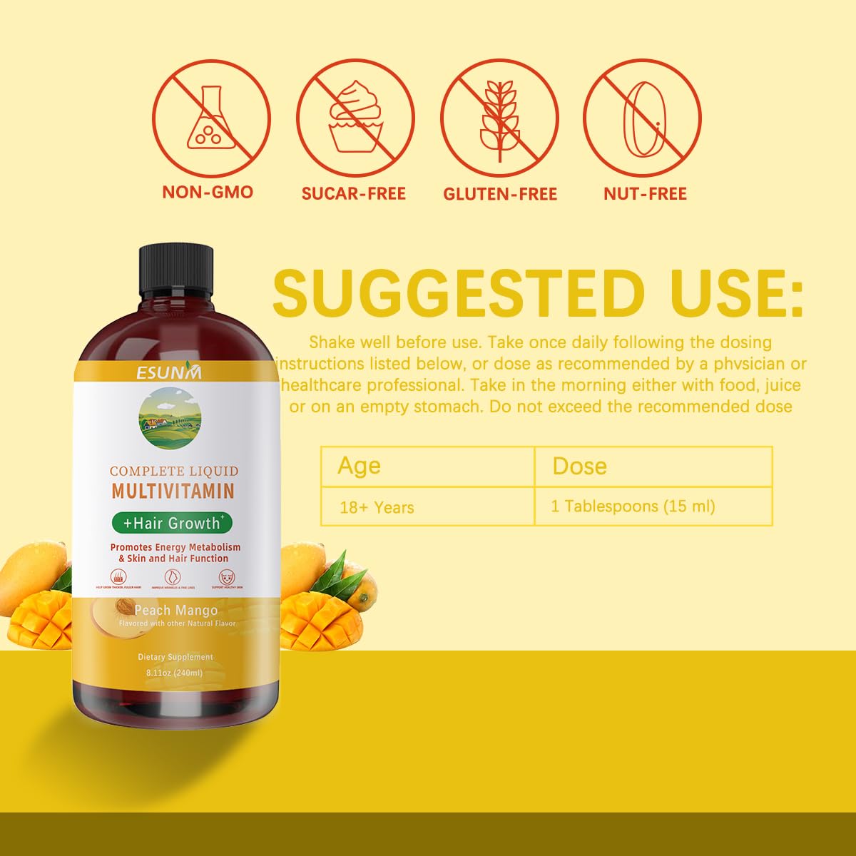 ESUNM añadiendo el multivitamínico a un batido matinal saludable