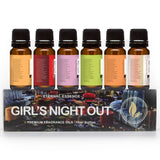 Eternal Essence Oils ambiente de fiesta con botellas, sugiere atmósfera alegre