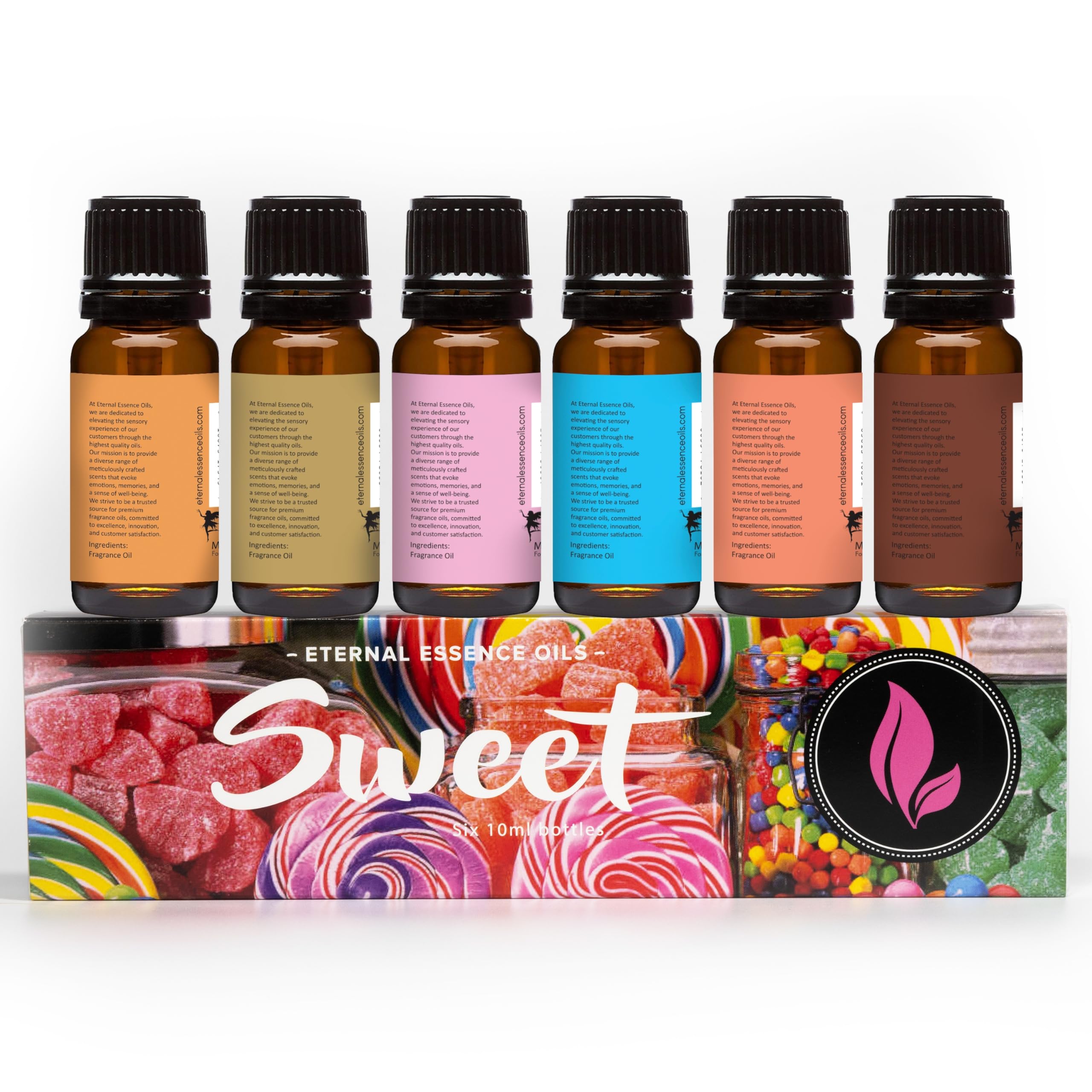 Eternal Essence Oils set en ambiente hogareño vintage, aspecto apto para regalo