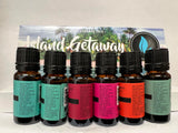 Eternal Essence Oils botellas junto a velas artesanales mostrando aplicación creativa