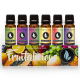 Eternal Essence Oils frontal con seis frascos 10 ml mostrando variedad y calidad