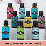 Eternal Essence Oils gotero insertado dosificando gotas para mezclas precisas