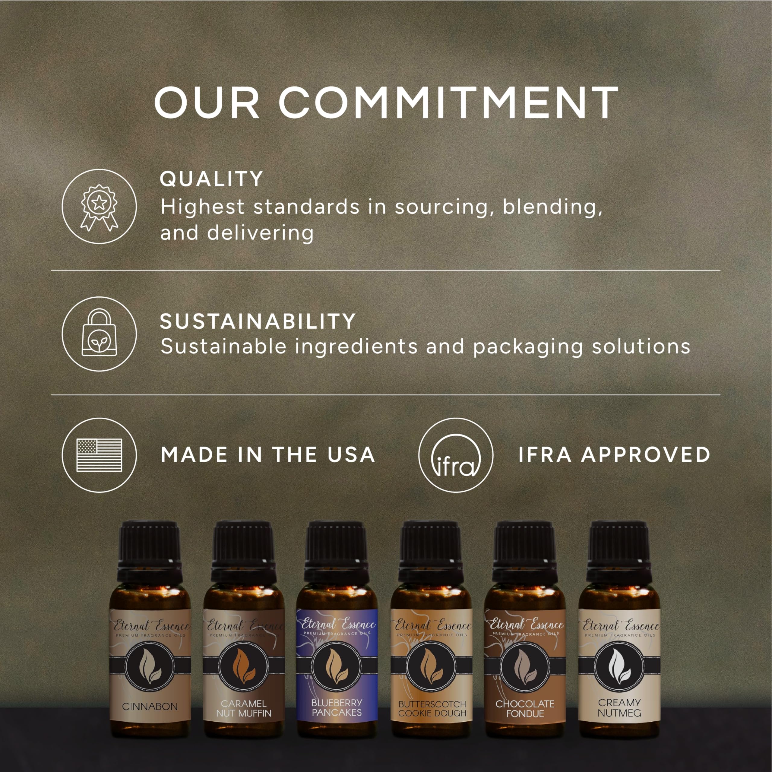 Eternal Essence Oils brillo y textura del aceite muestra calidad olfativa
