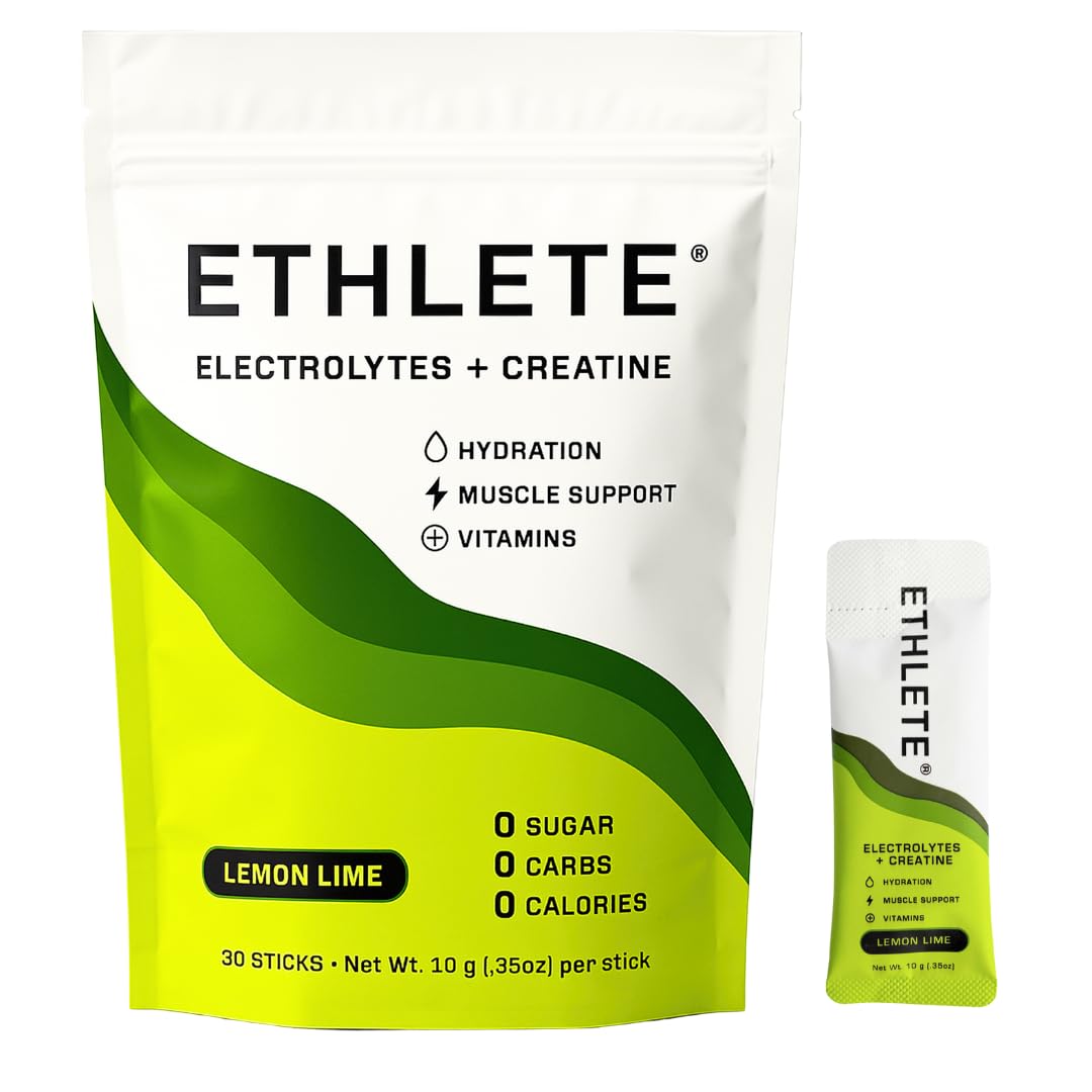 Ethlete frasco frontal del producto mostrando etiqueta clara y beneficios