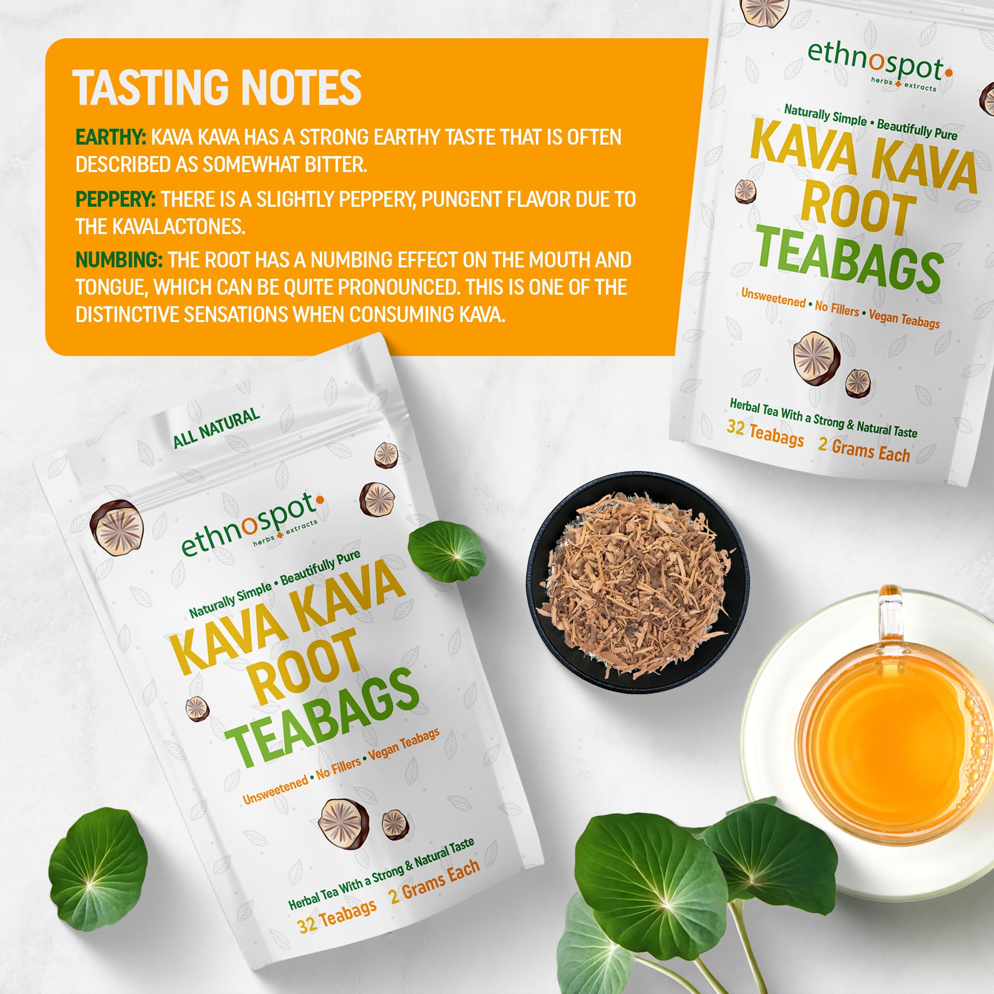 Ethnospot taza de té en manos transmitiendo calma inmediata