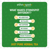 Ethnospot té en ambiente de yoga sugiriendo uso antes de la práctica