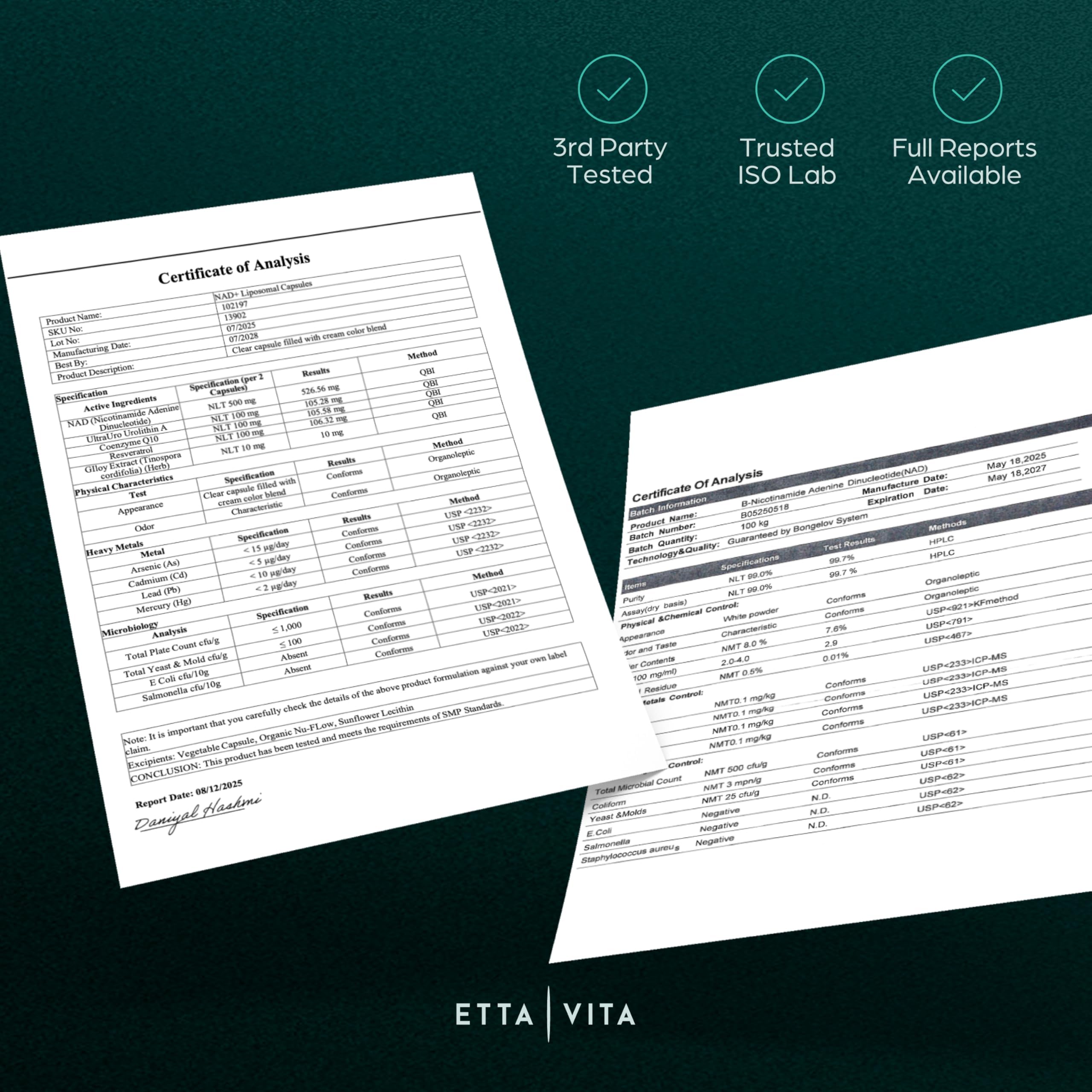 Etta Vita en uso, mano sosteniendo el frasco indicando facilidad de integración