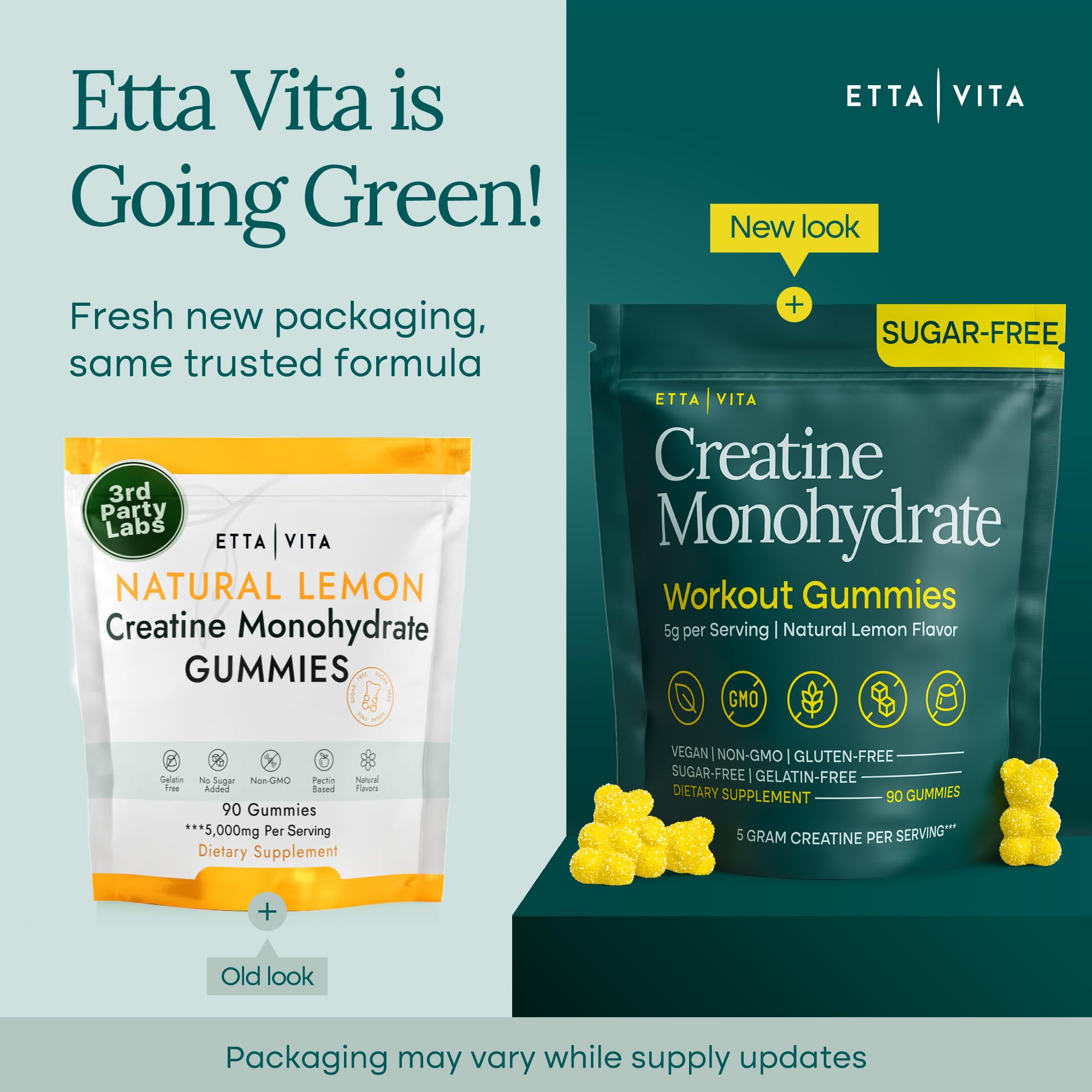 Etta Vita estilo de vida con limones, sabor natural y refrescante