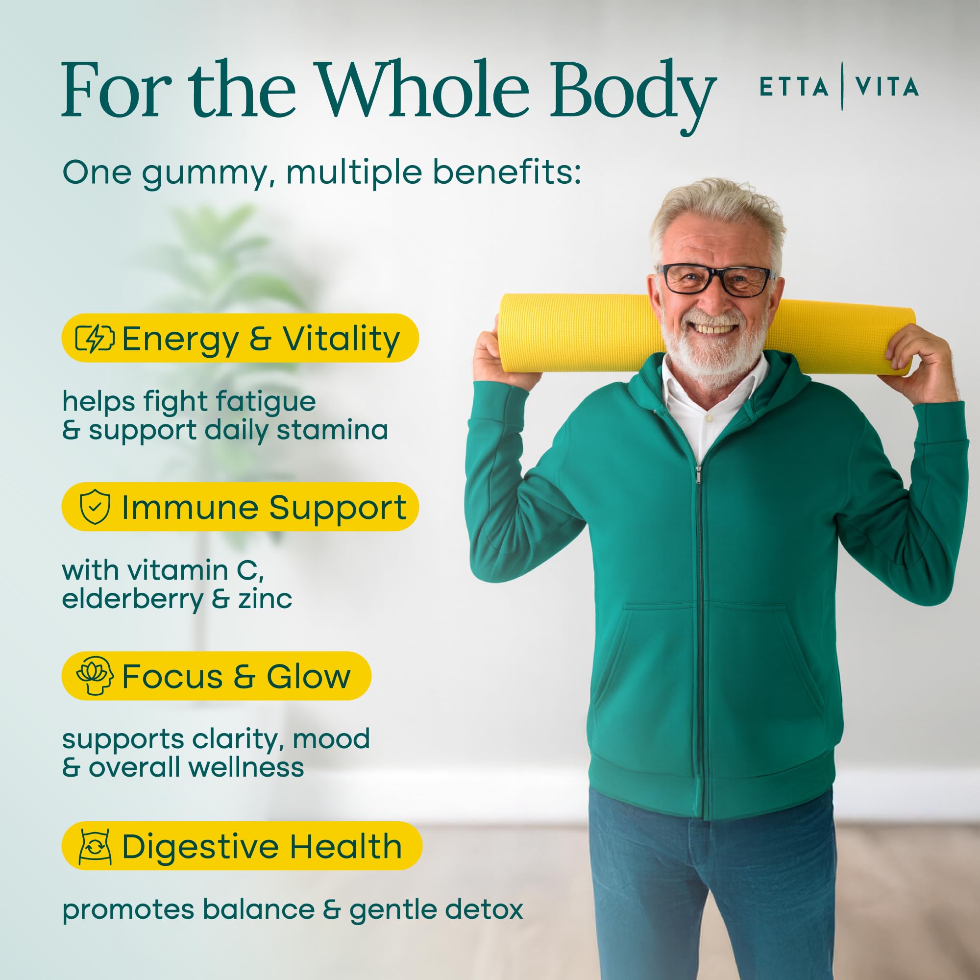 Etta Vita etiqueta nutricional en primer plano con ingredientes visibles