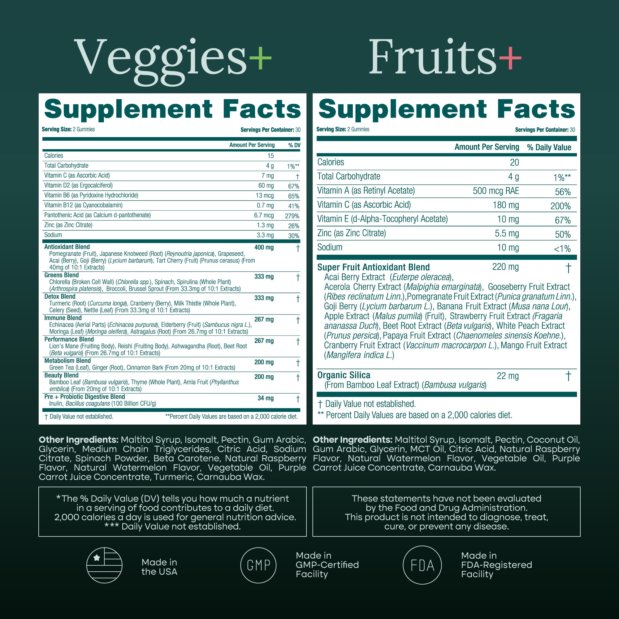 Etta Vita close-up de chlorella y espirulina demostrando nutrición vegetal