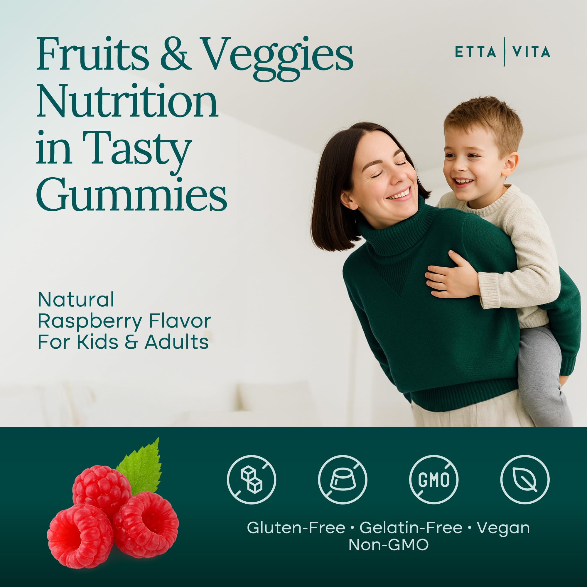 Etta Vita detalle de gomita y textura que evidencia pectin-based suave