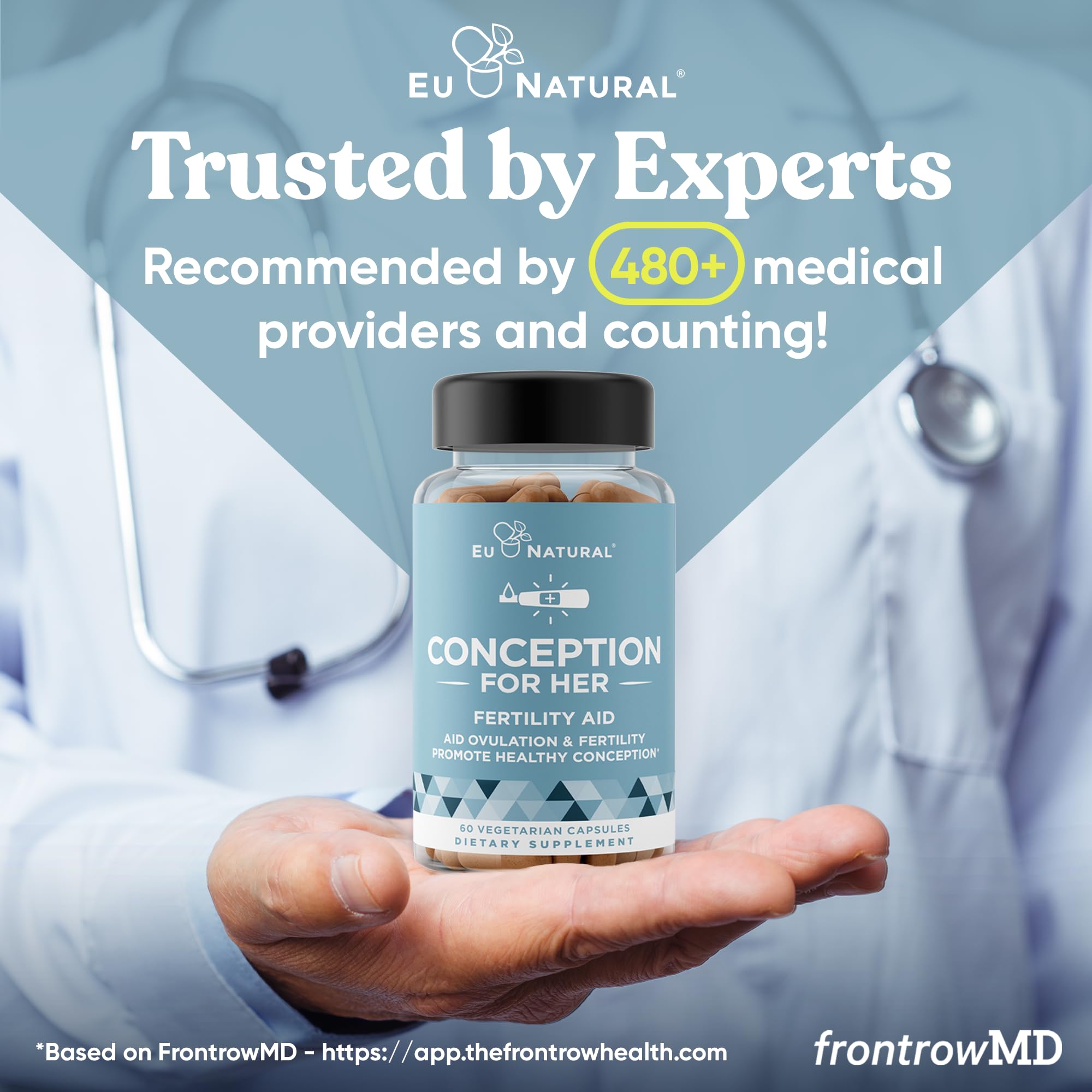 Eu Natural etiqueta en close-up con ingredientes y dosificación