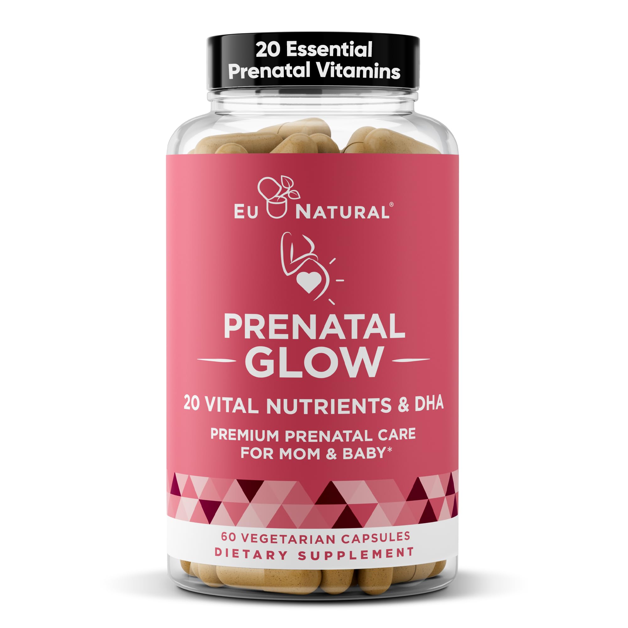 Eu Natural frasco frontal mostrando la etiqueta y beneficios visibles