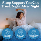 Eu Natural comparación de tamaño de las cápsulas Serenity Sleep junto a moneda