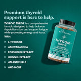 Eu Natural botella Thrive abierta con cápsulas para visualizar cantidad y forma