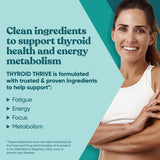 Eu Natural cápsula Thrive primer plano de la textura y facilidad de deglución