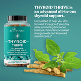 Eu Natural Thrive cápsula en mano para comparar tamaño y comodidad de ingestión