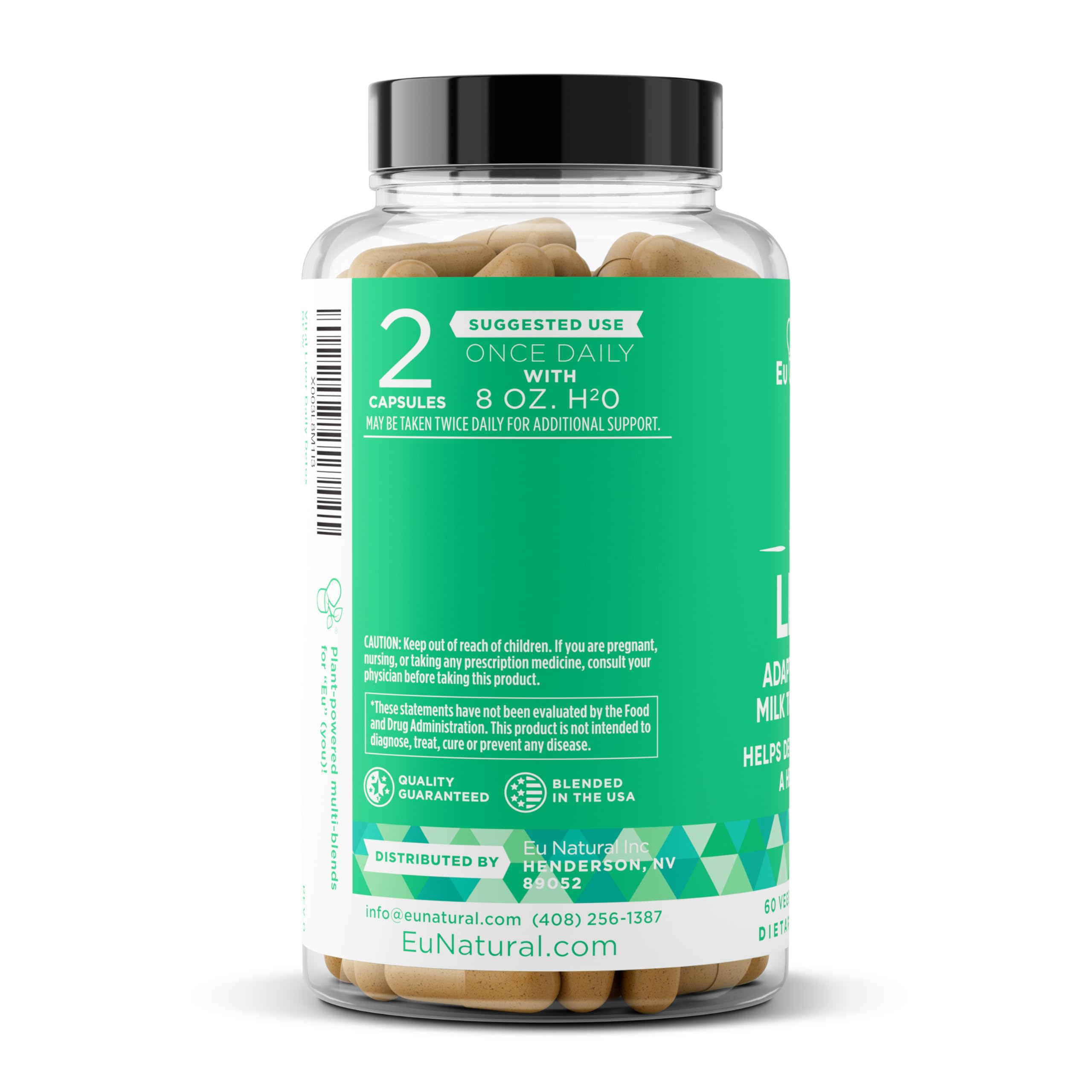 Eu Natural sello cGMP que indica control de calidad