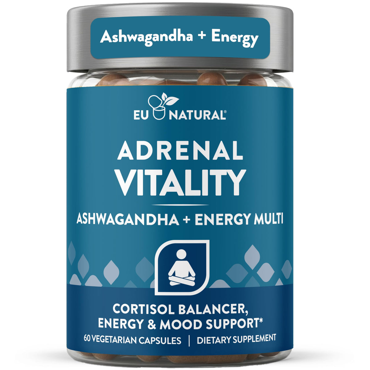 Eu Natural frasco Vitality al frente mostrando envase y beneficios