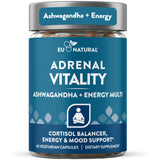 Eu Natural frasco Vitality al frente mostrando envase y beneficios