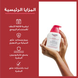 Eucerin Intim-Protect en baño mostrando rutina íntima responsable