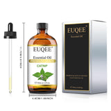EUQEE packaging ámbar que protege el aceite de la luz y mantiene su aroma