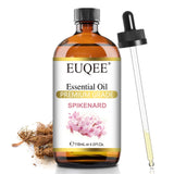 EUQEE frasco frontal de aceite de Spikenard, presentación protegida y elegante